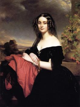 弗朗玆 夏維爾 溫特哈特 Portrait of Claire de Bearn Duchess of Vallombrosa
